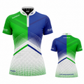 Rex Green and Blue Darts/Pool Shirt - Womens