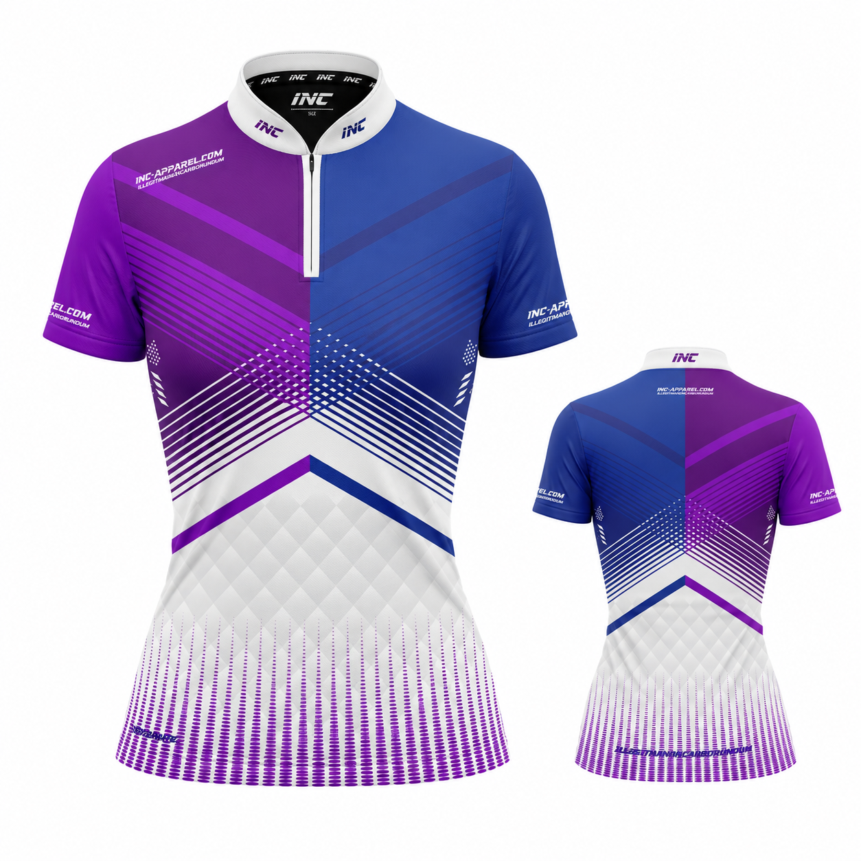 Rex Purple and Blue Darts/Pool Shirt - Womens