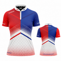 Rex Red and Blue Darts/Pool Shirt - Womens