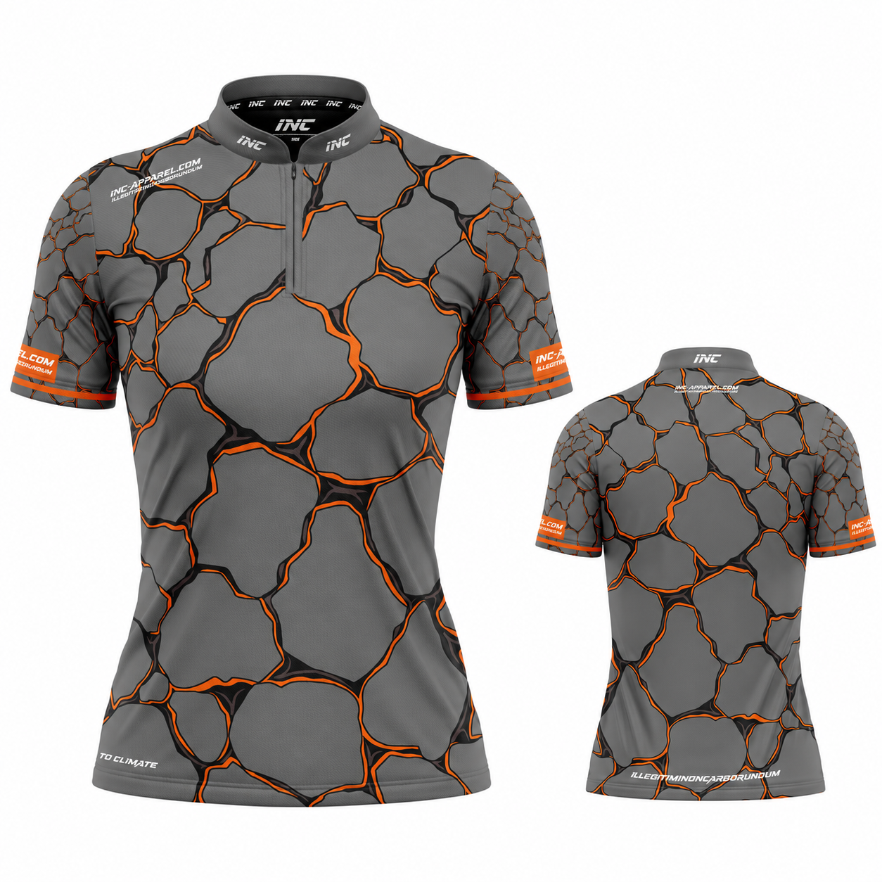 Saxosus Orange Darts Shirt - Womens