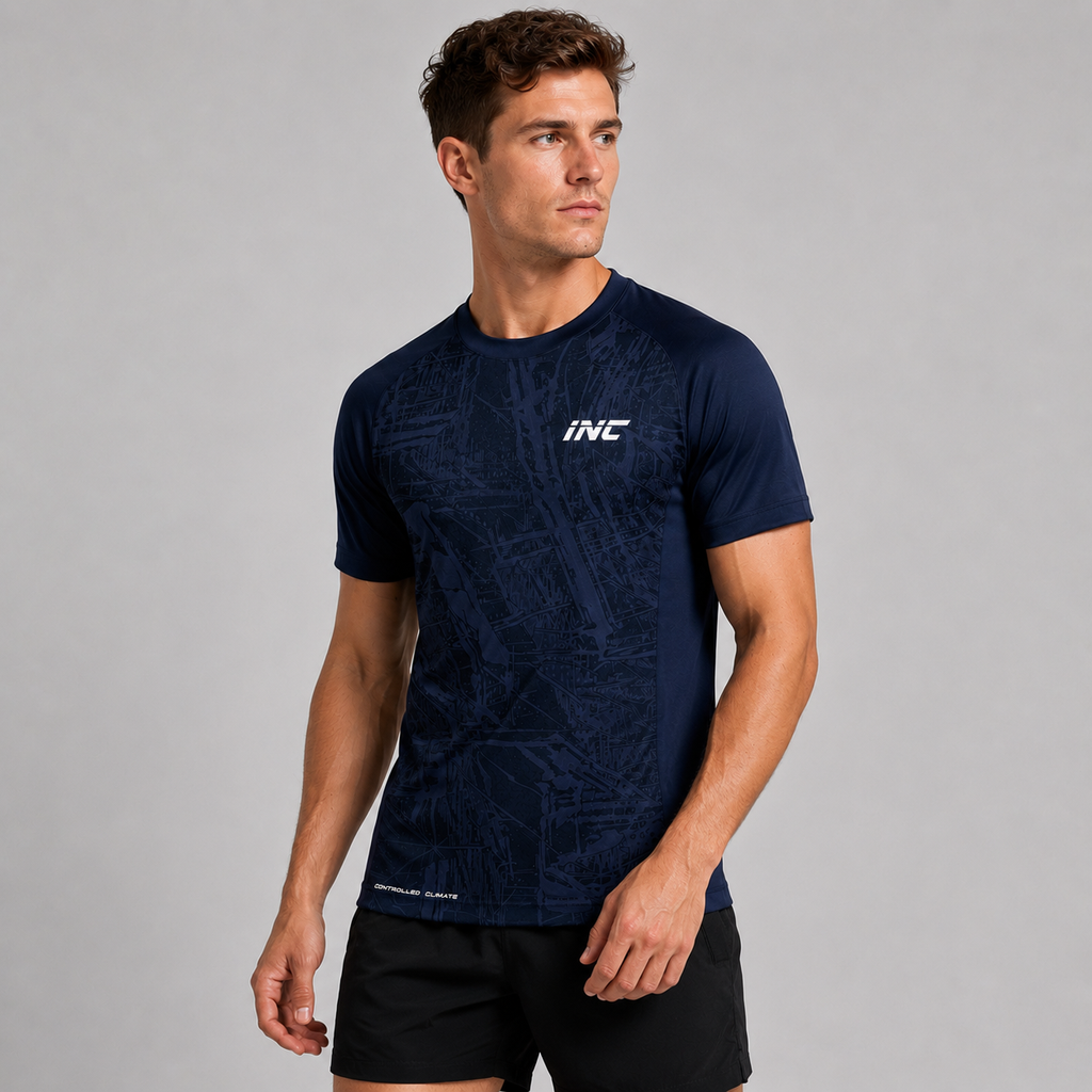 Prima Blue Performance Running & Gym T-Shirt