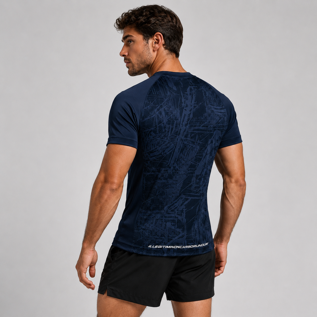 Prima Blue Performance Running & Gym T-Shirt