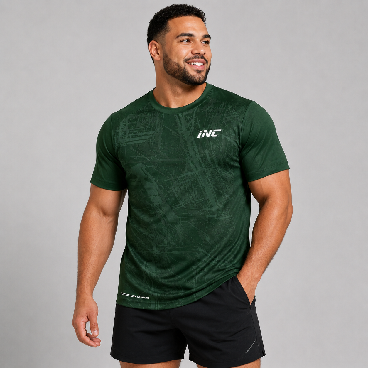 Prima Green Performance Running & Gym T-Shirt