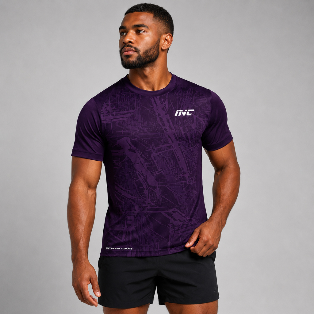 Prima Purple Performance Running & Gym T-Shirt