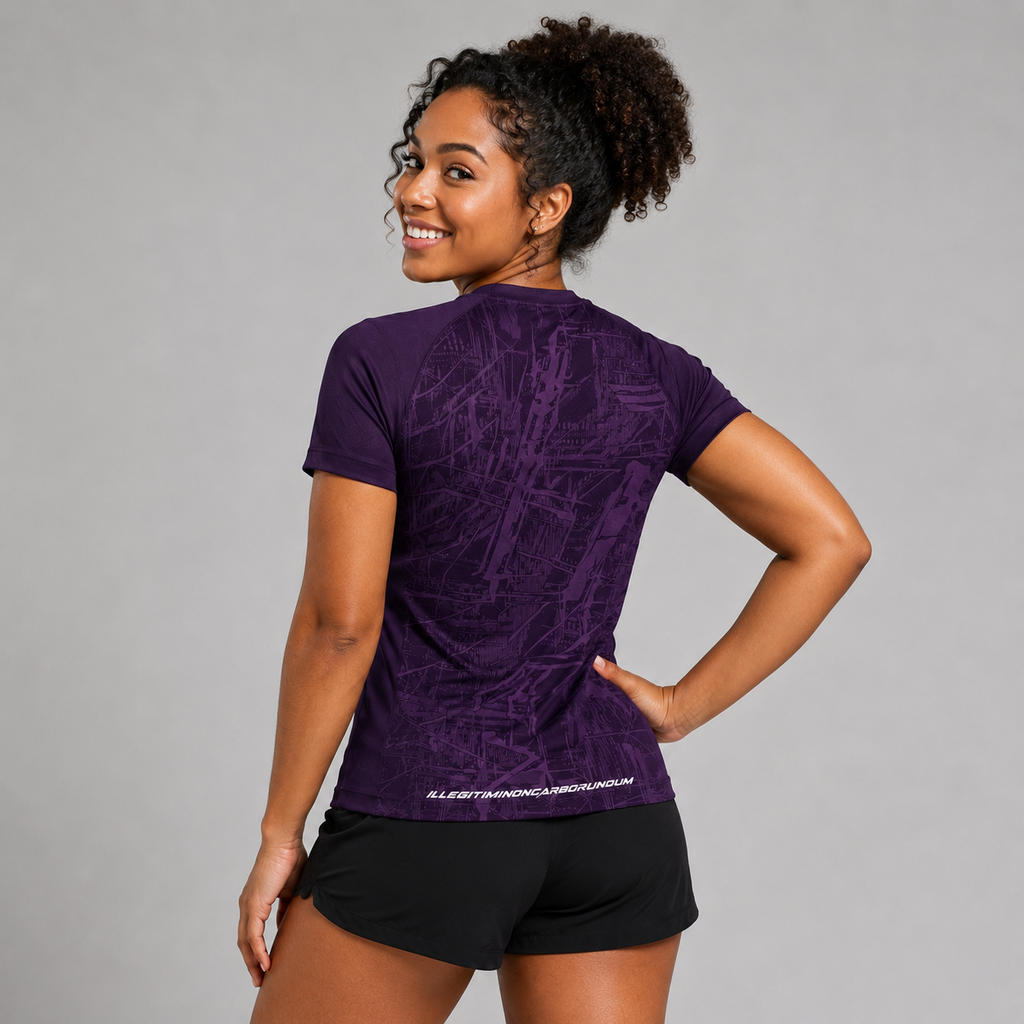 Prima Purple Performance Running & Gym T-Shirt Womens