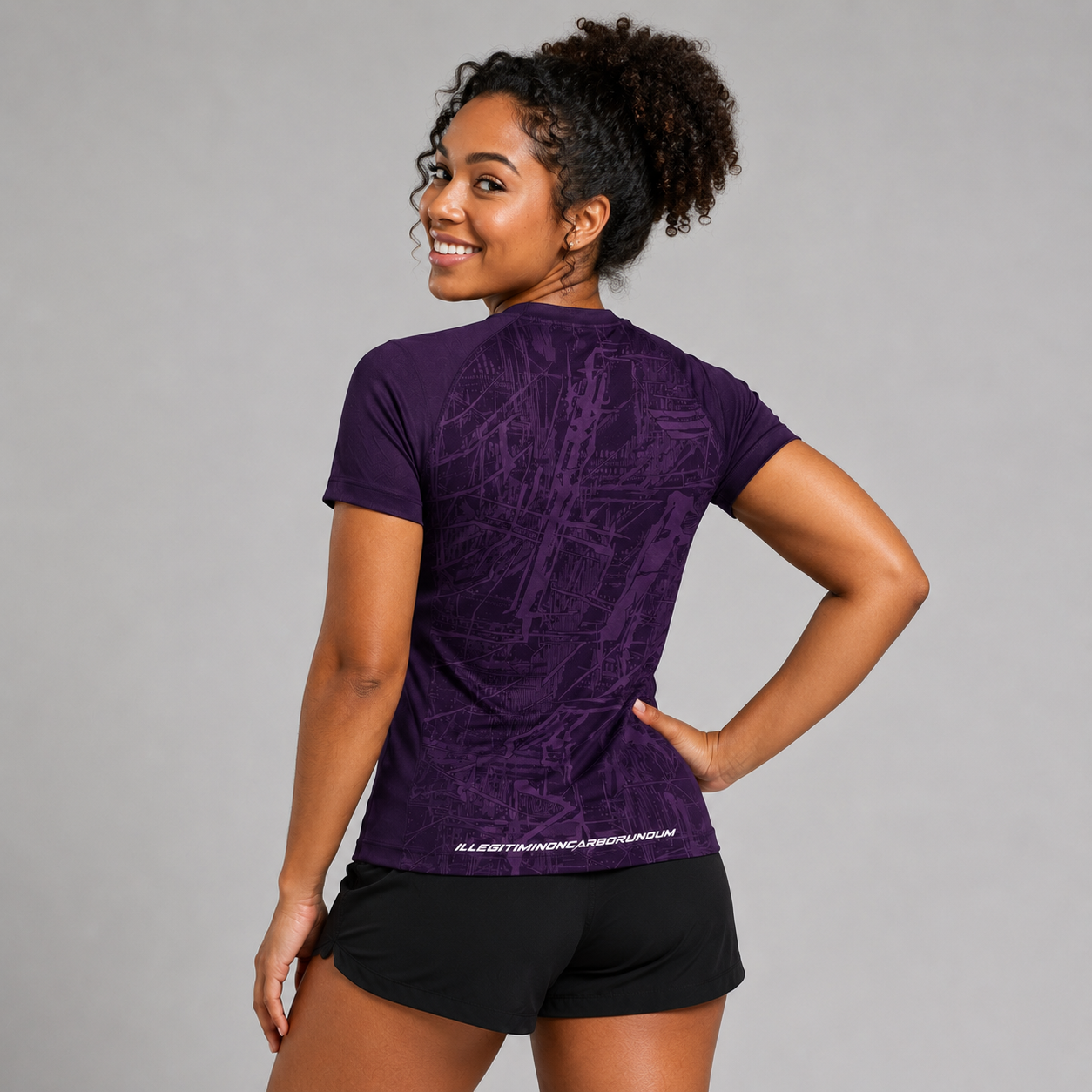Prima Purple Performance Running & Gym T-Shirt Womens
