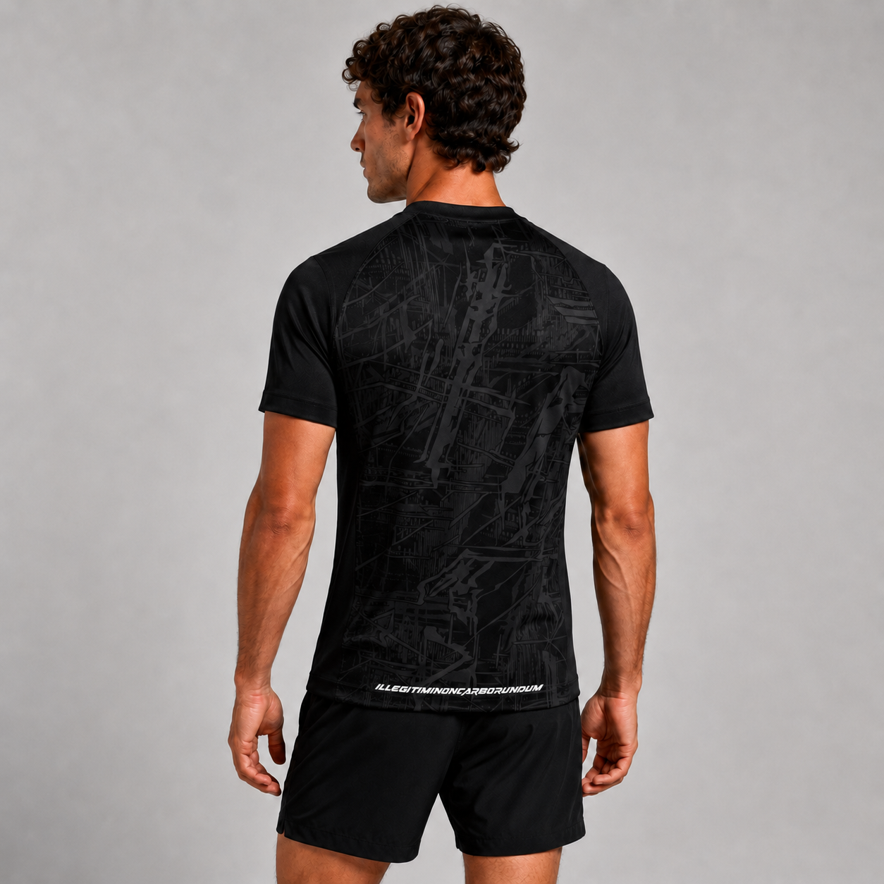 Prima Black Performance Running & Gym T-Shirt