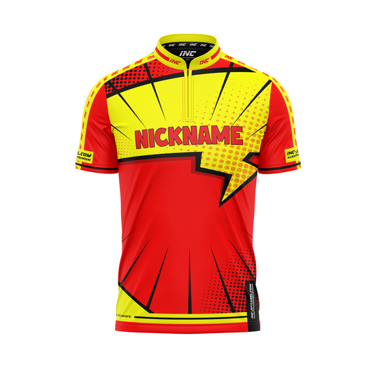 Comicus Maximus Pro1 Darts Shirt – Front View | INC-APPAREL