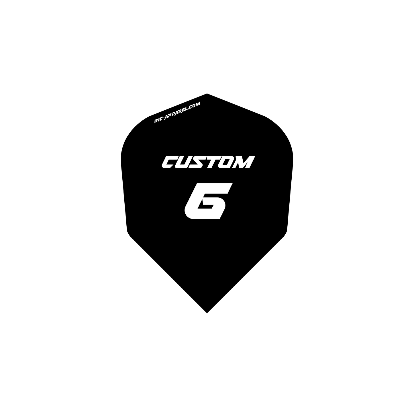 Custom Dart Flights - Number 6 Shape 10 SETS