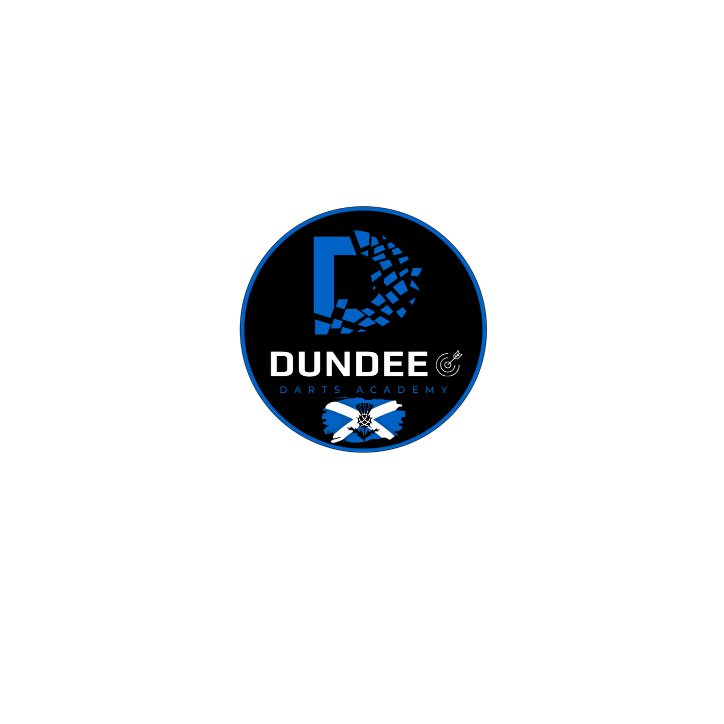 Dundee Darts Academy 88mm Sticker