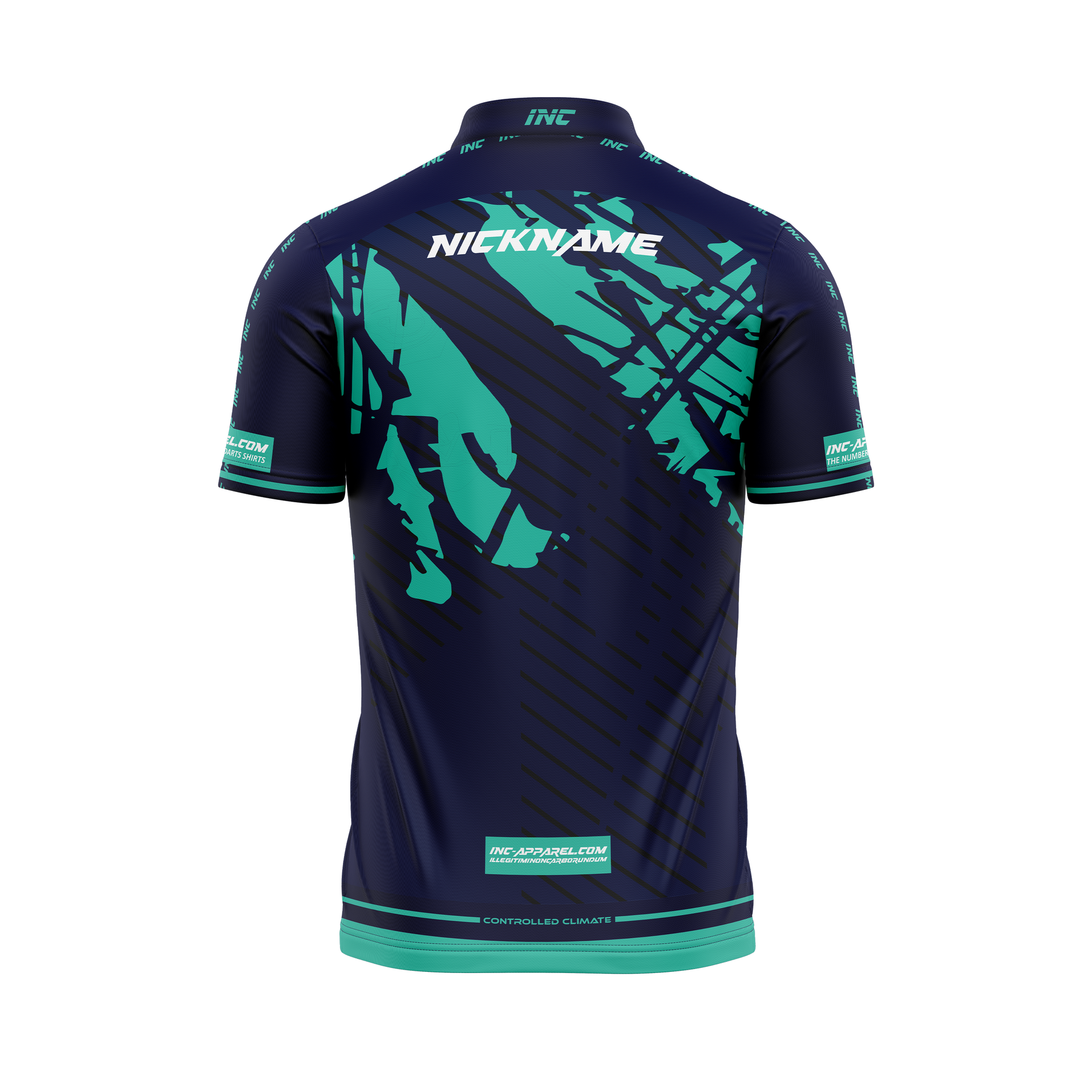 Dominus Ludi XPRO Collar Custom Pool Shirt – Back View | INC-APPAREL