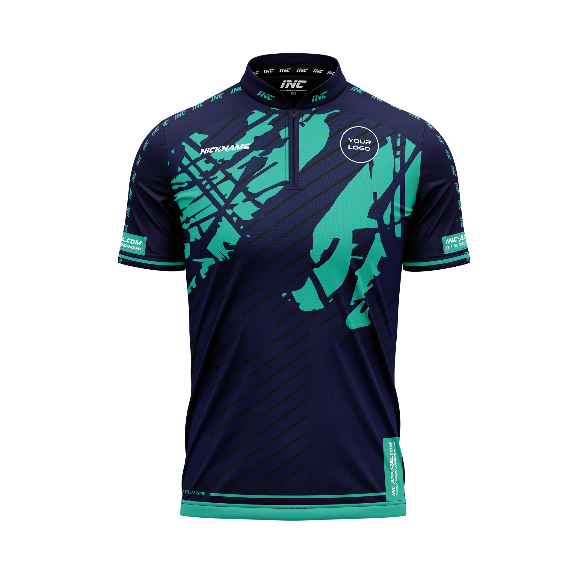 Dominus Ludi XPRO Collar Custom Pool Shirt – Front View | INC-APPAREL