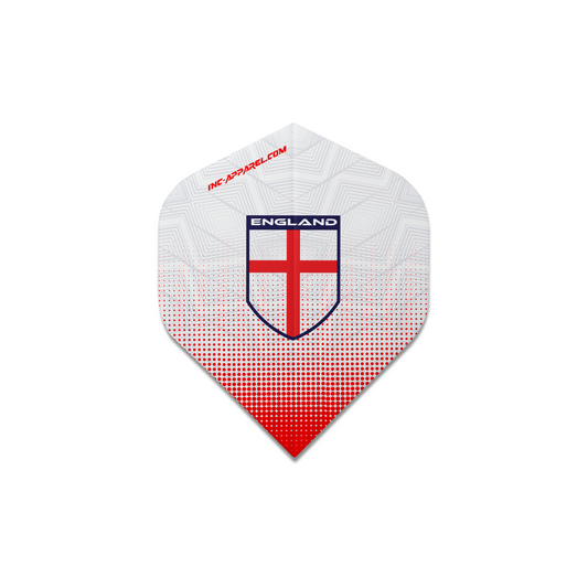 Nation Range England Dart Flights - Number 2 Shape 10 SETS