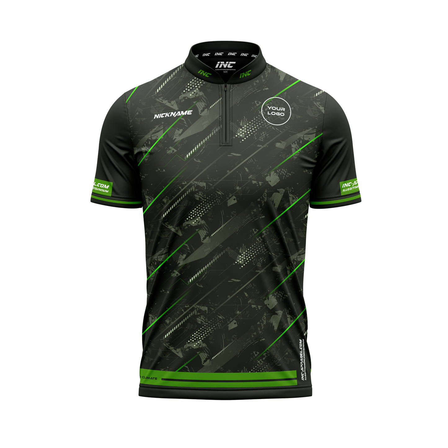 Fatum Manus XPRO Collar Custom Pool Shirt – Front View | INC-APPAREL