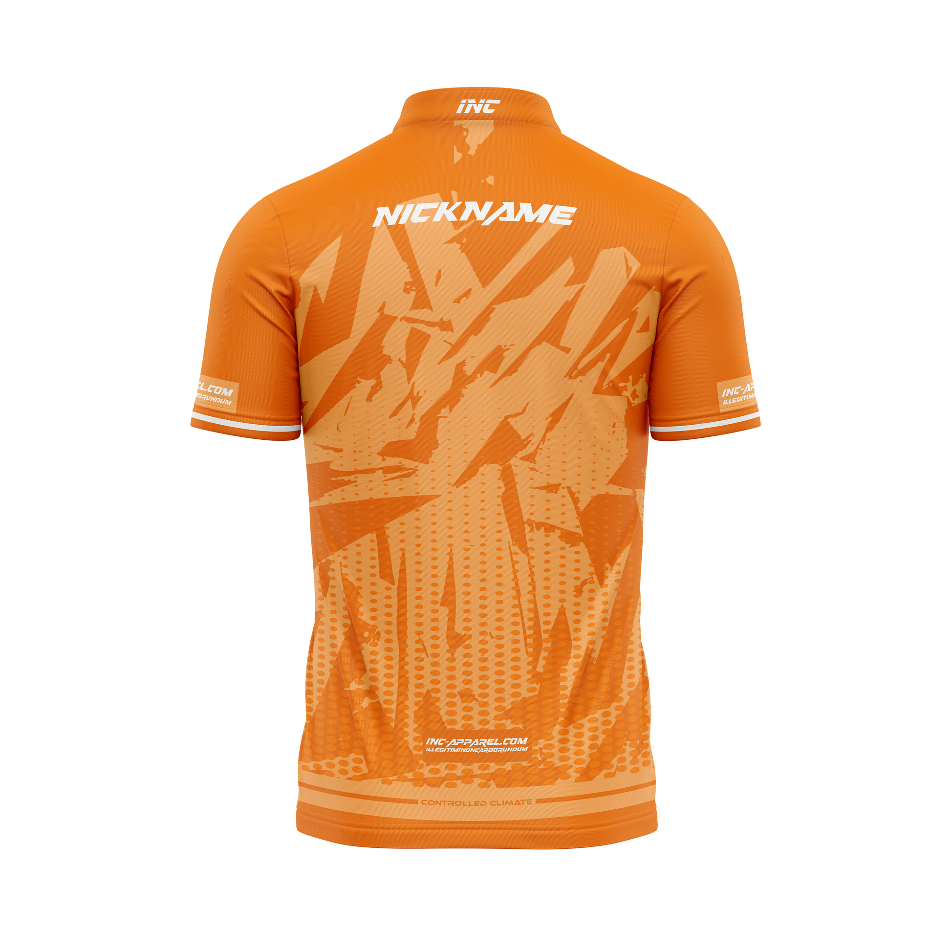 Flamma Serena XPRO Collar Custom Pool Shirt – Back View | INC-APPAREL