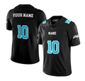 Shop the INC-APPAREL Imperium American Football Shirt in Black and Blue. Personalise with your name and number. Perfect for supporters, casual wear, gym wear, and American football fans.