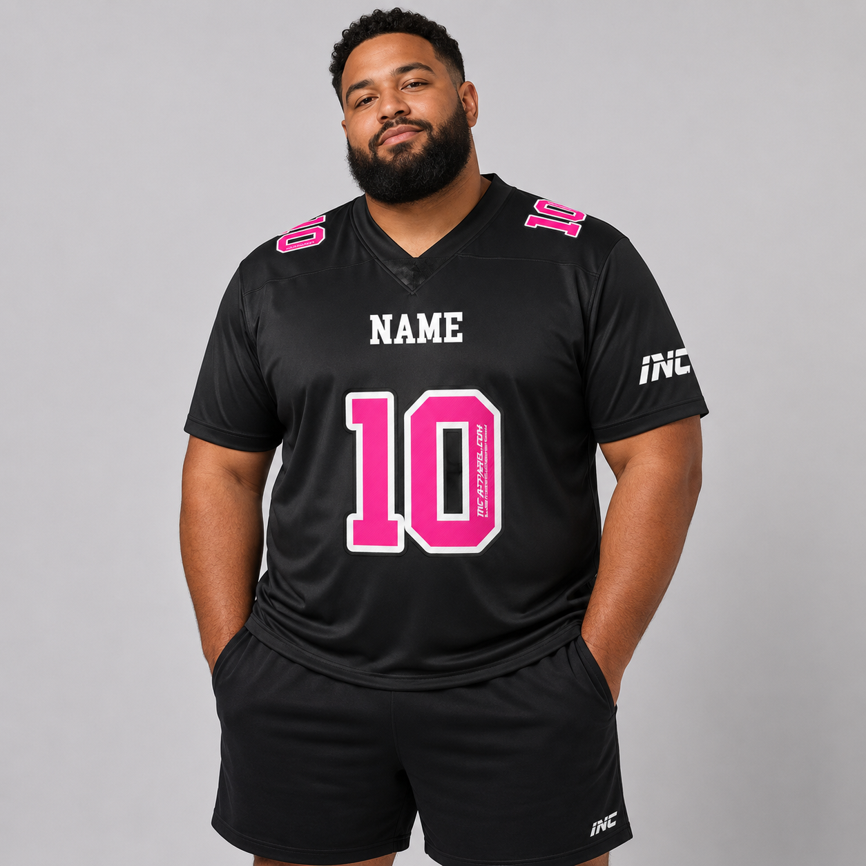 Imperium American Football Shirt – Black/Pink