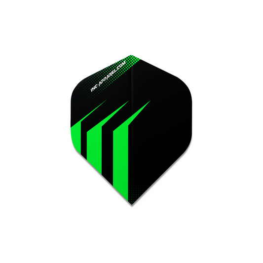 EXECUTIONER RANGE GREEN Dart Flights - Number 2 Shape 10 SETS