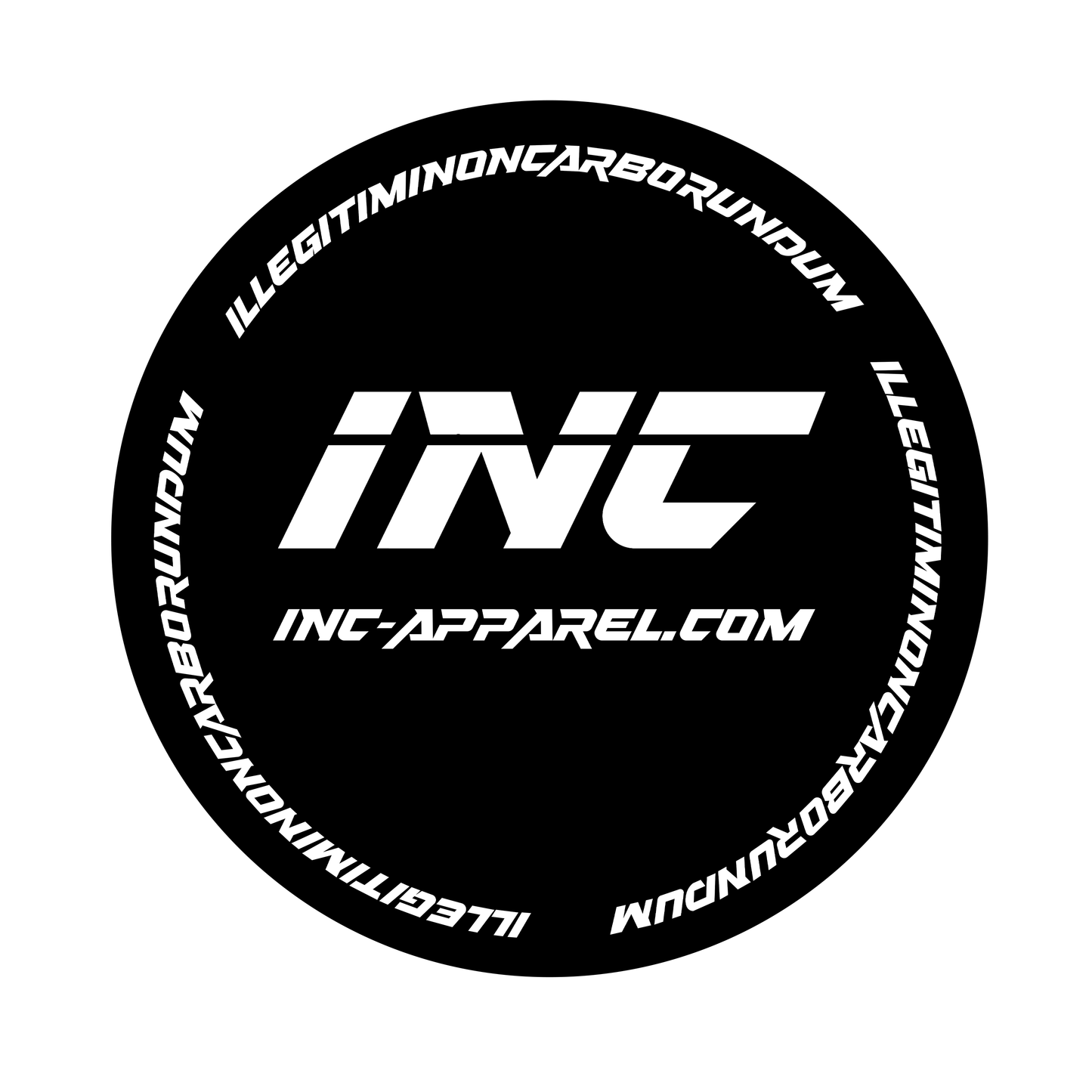 INC APPAREL sticker 88mm - Single