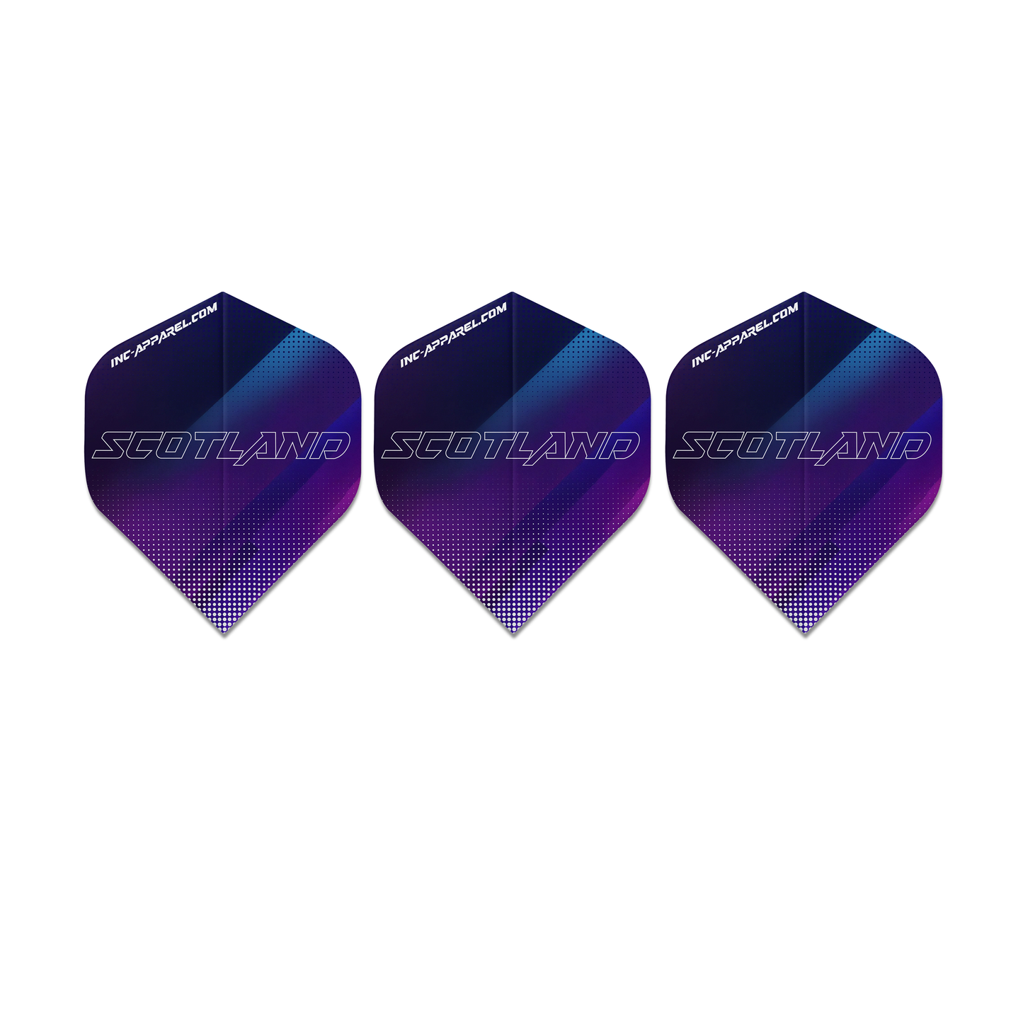 Scotland JDC Dart Flights - Number 2 Shape 10 SETS