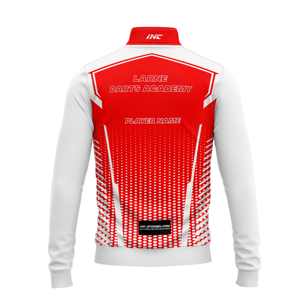 Larne Darts Academy Quarter Zip Midlayer – Back View | INC-APPAREL