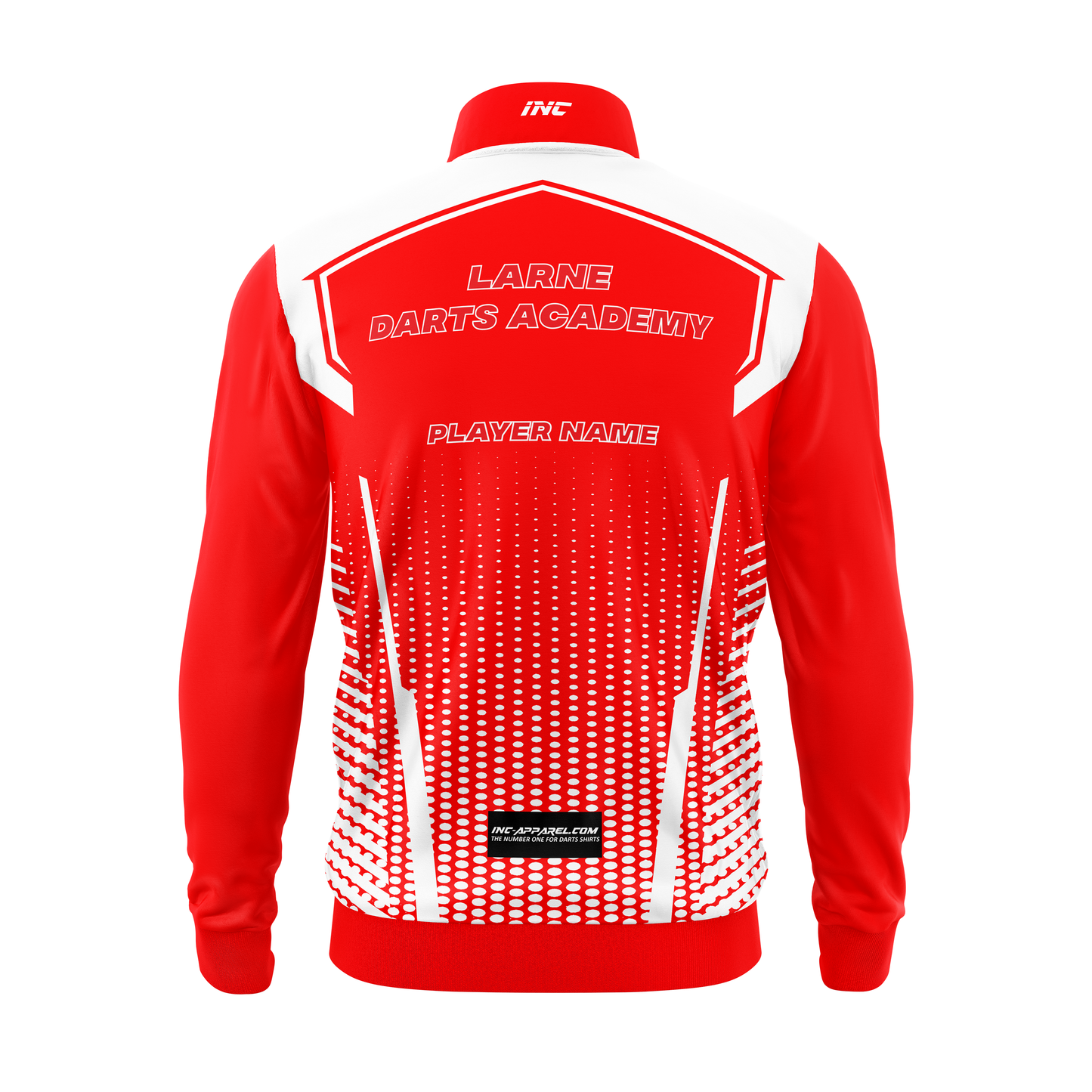 Larne Darts Academy Tournament Jacket – Back View | INC-APPAREL