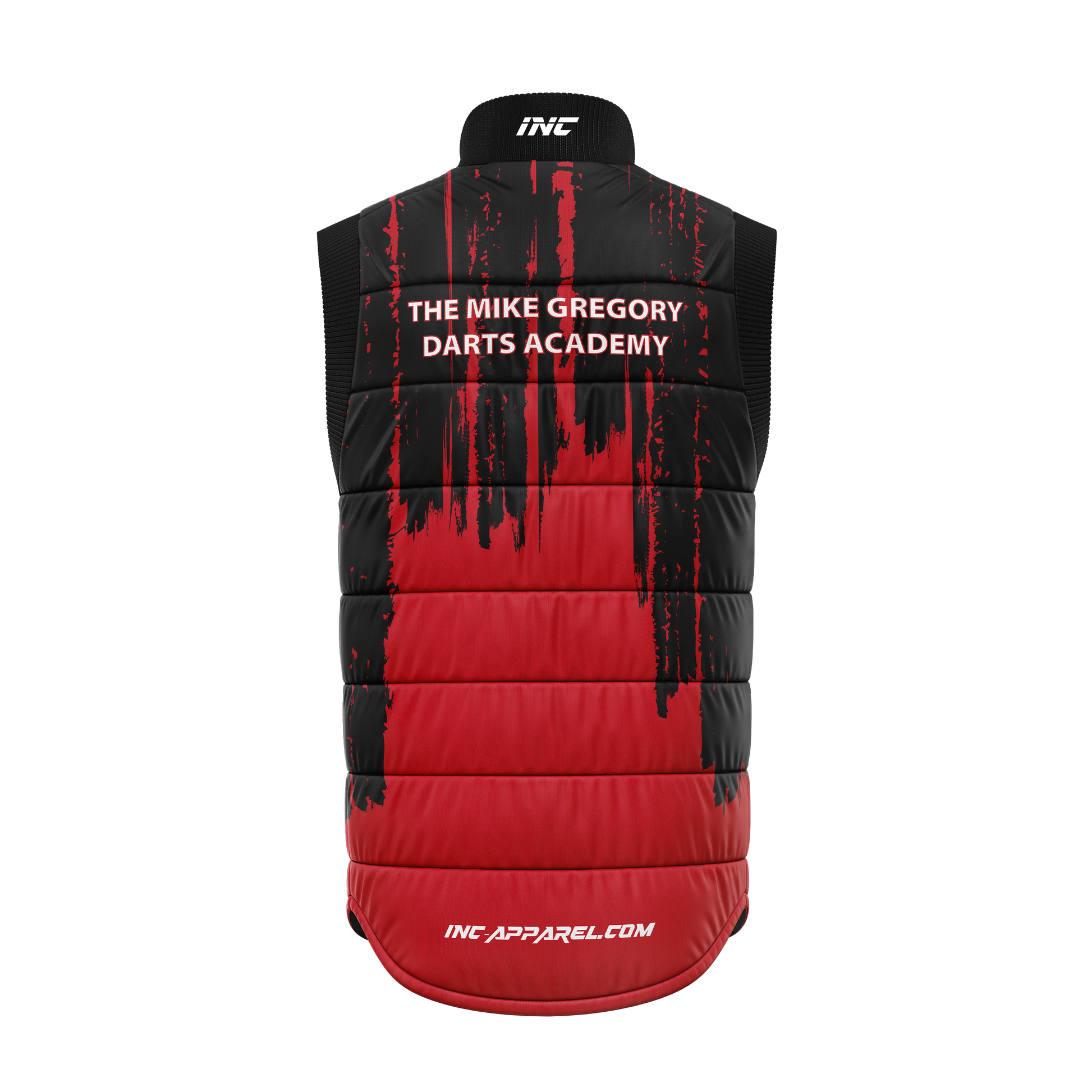 Official Mike Gregory JDC Darts Academy Gilet – Back View | INC-APPAREL