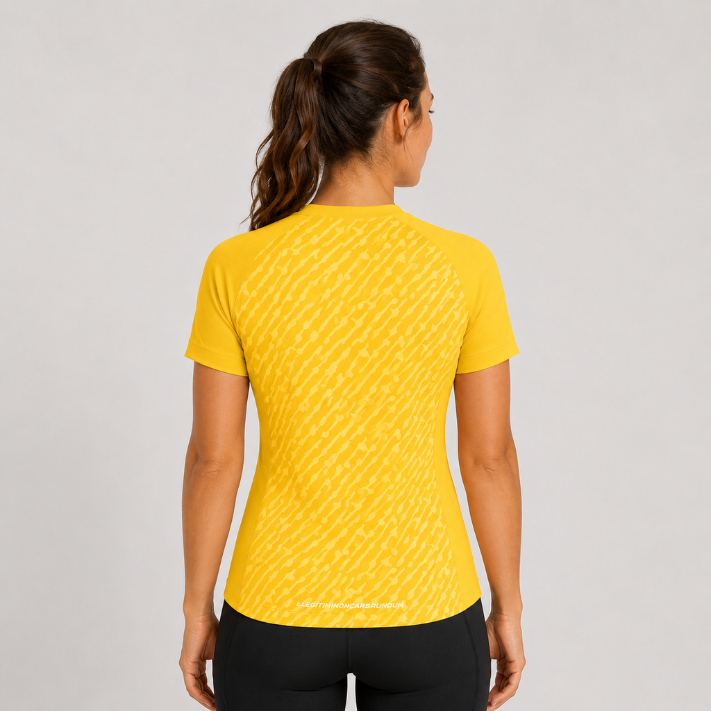 Motus Yellow Running & Gym Performance T-Shirt