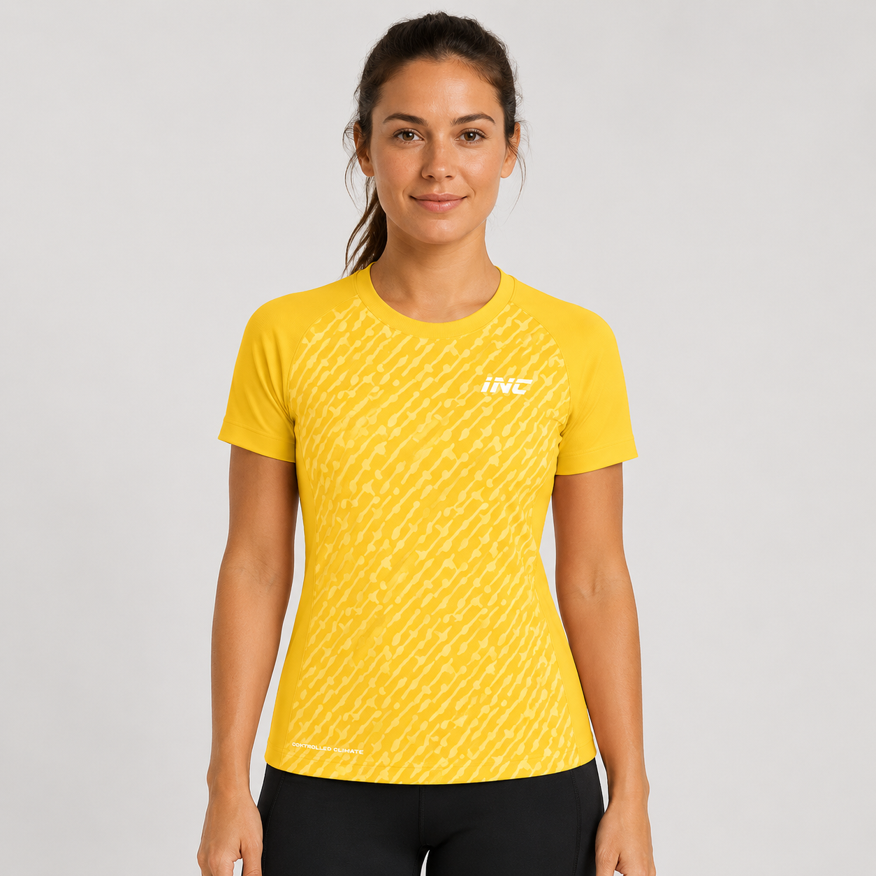 Motus Yellow Running & Gym Performance T-Shirt