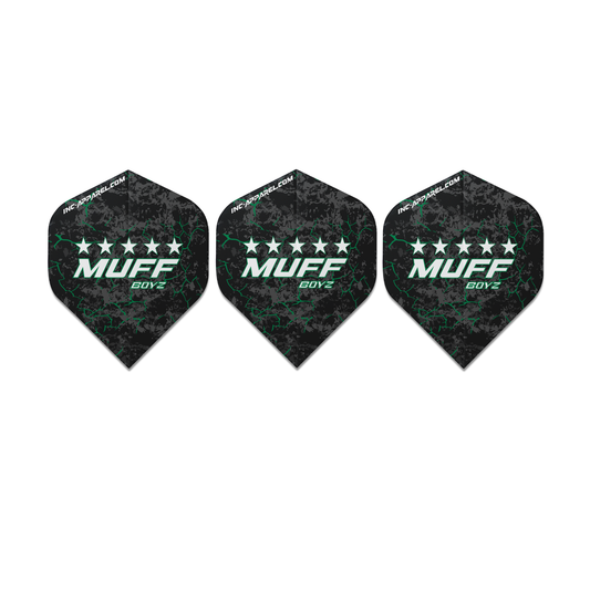 Muff Boyz Dart Flights - Number 2 Shape 10 SETS