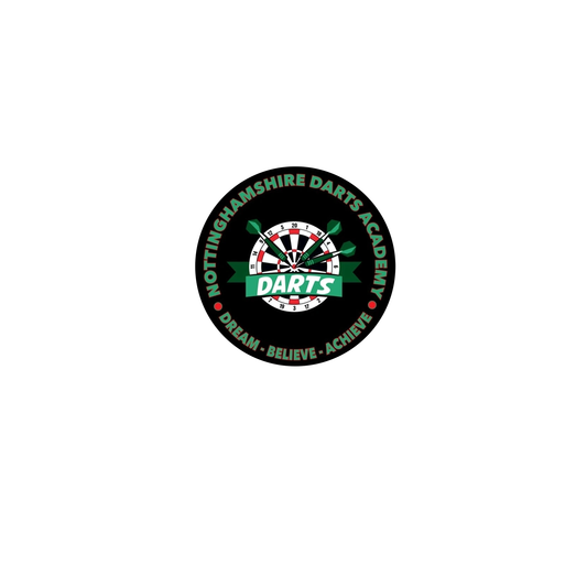 Nottinghamshire Darts Academy 88mm Sticker