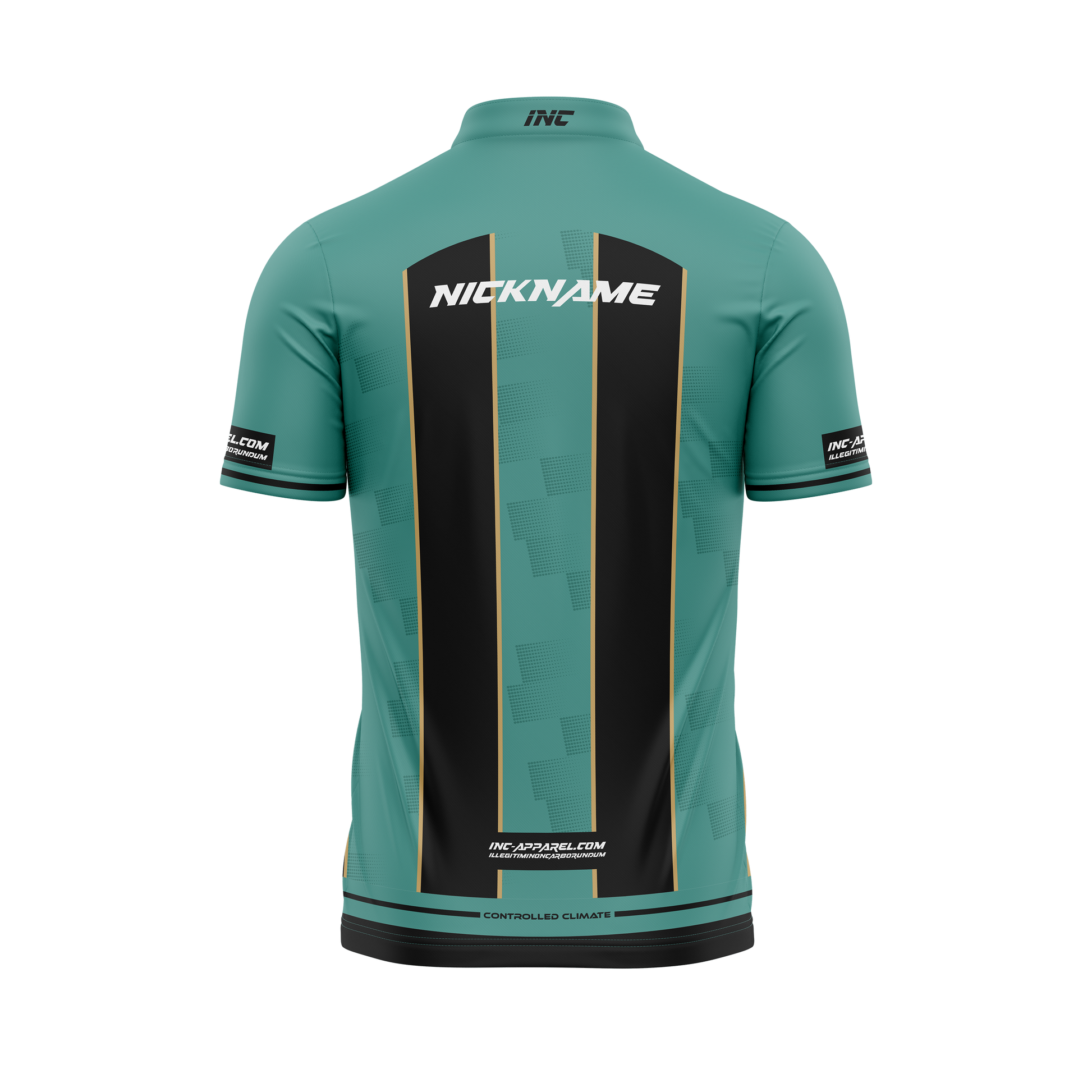 Nox Delicata XPRO Collar Custom Pool Shirt – Back View | INC-APPAREL