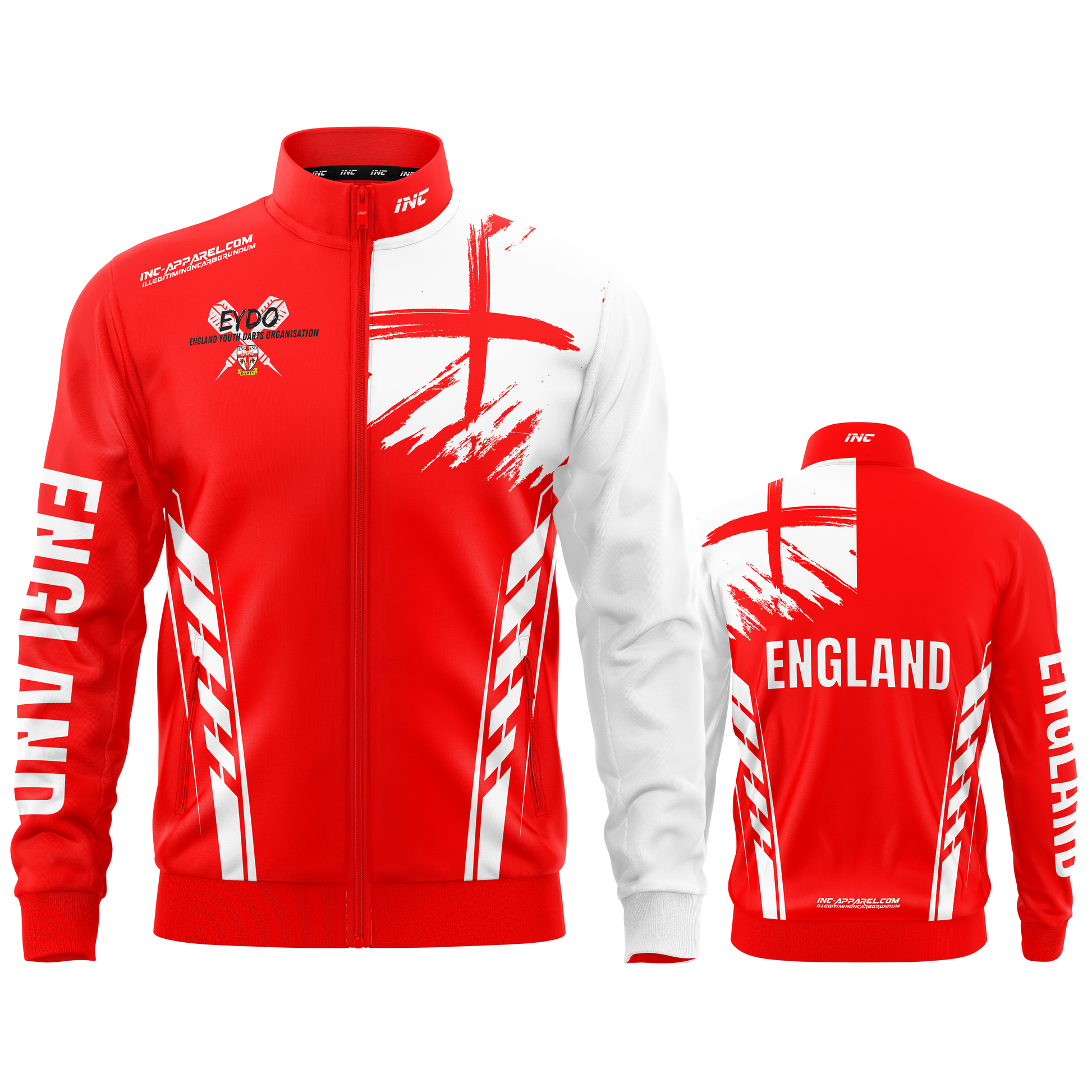 Official England Youth Darts Organisation Tournament Jacket from INC-APPAREL