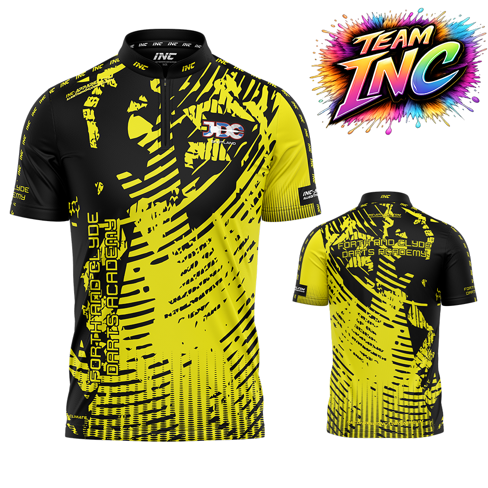 Official Forth and Clyde Darts Academy darts shirt from INC-APPAREL