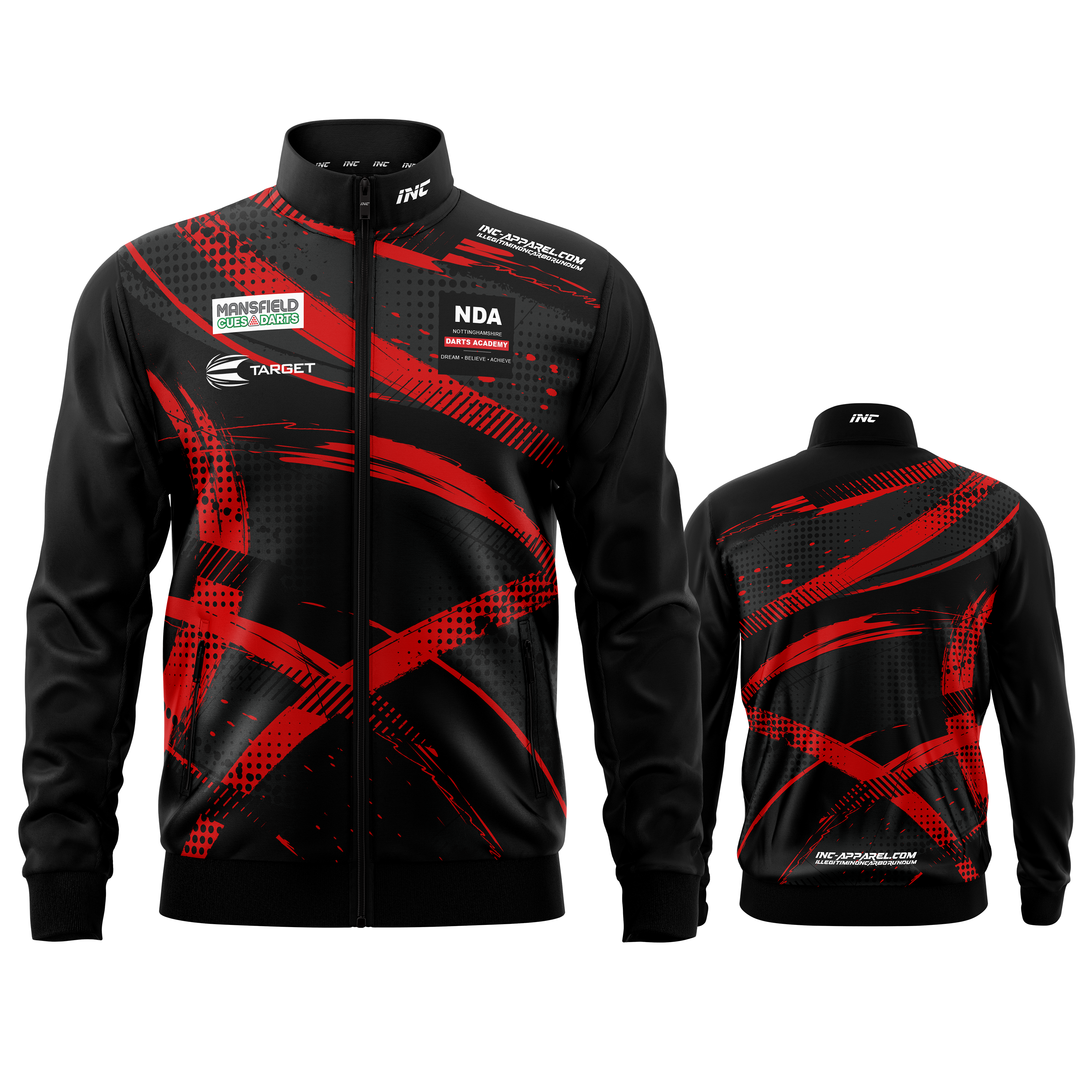 Official Nottinghamshire Darts Academy Tournament Jacket from INC-APPAREL