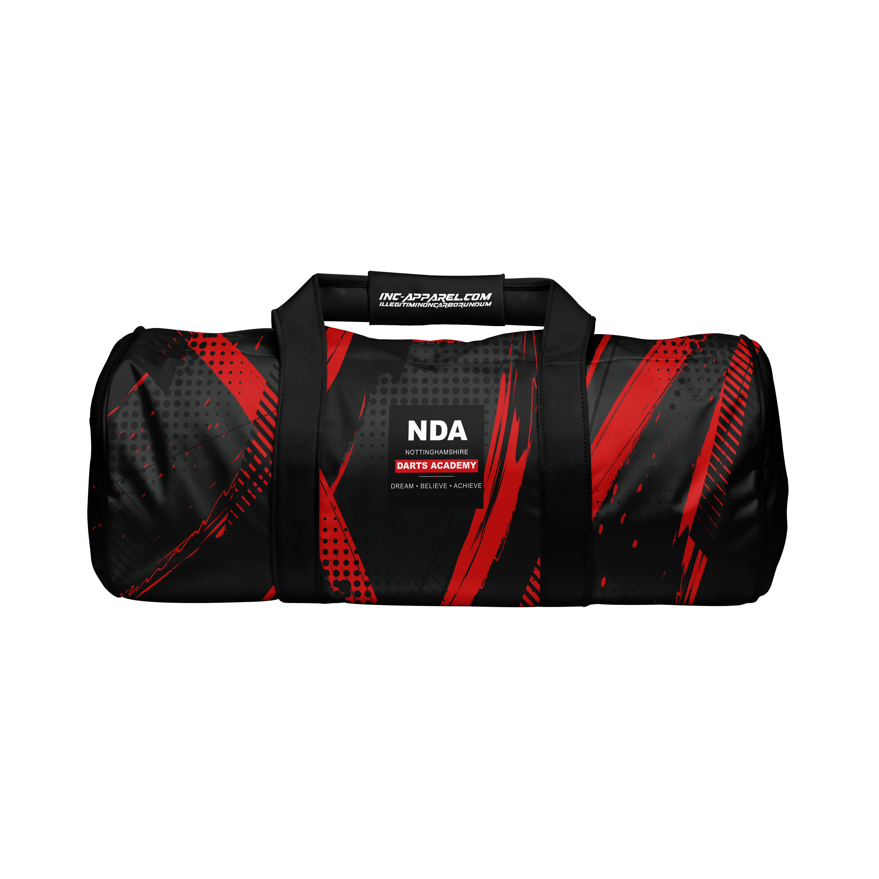 Official Nottinghamshire Darts Academy kit bag from INC-APPAREL