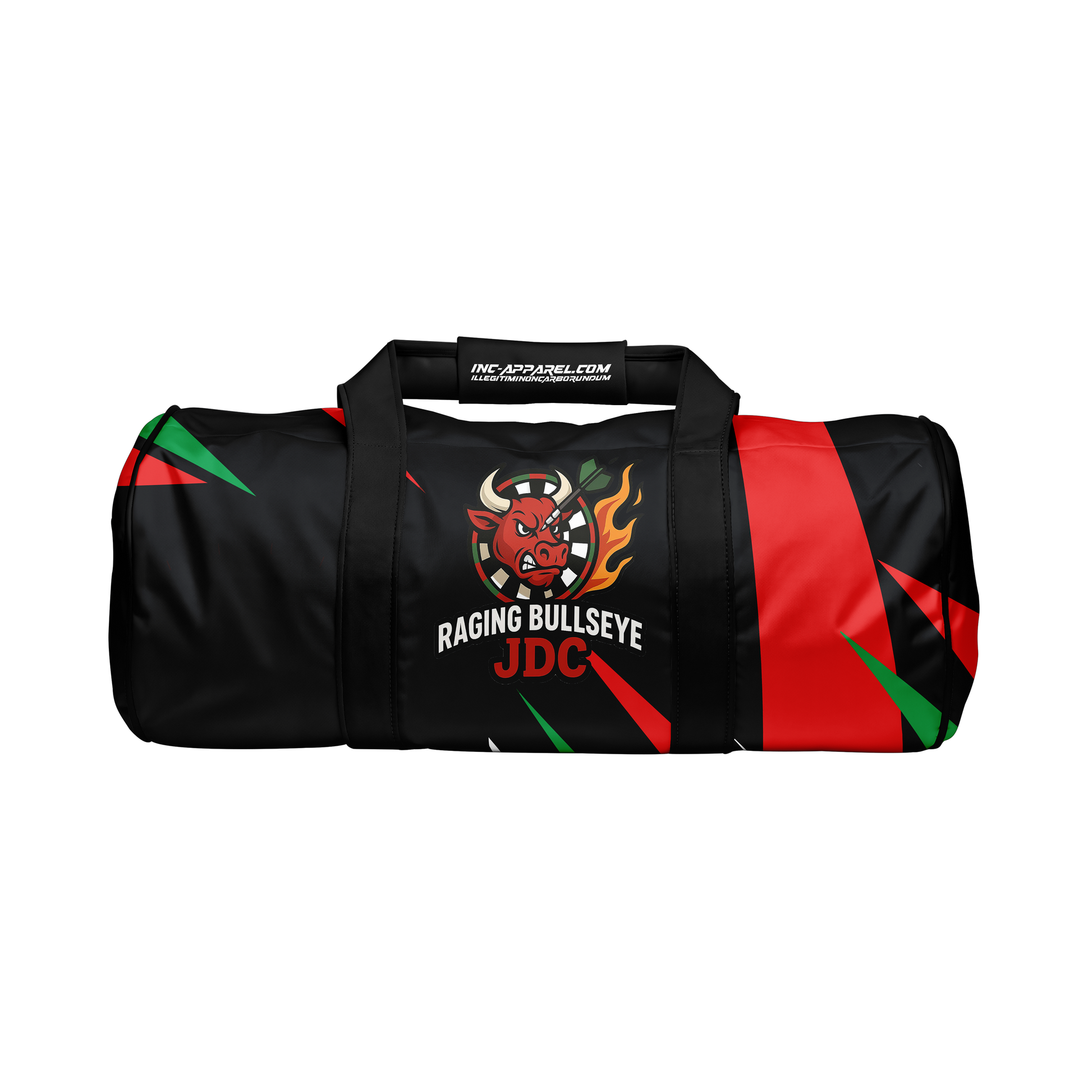 Official Raging Bullseye JDC Black Kit Bag from INC-APPAREL