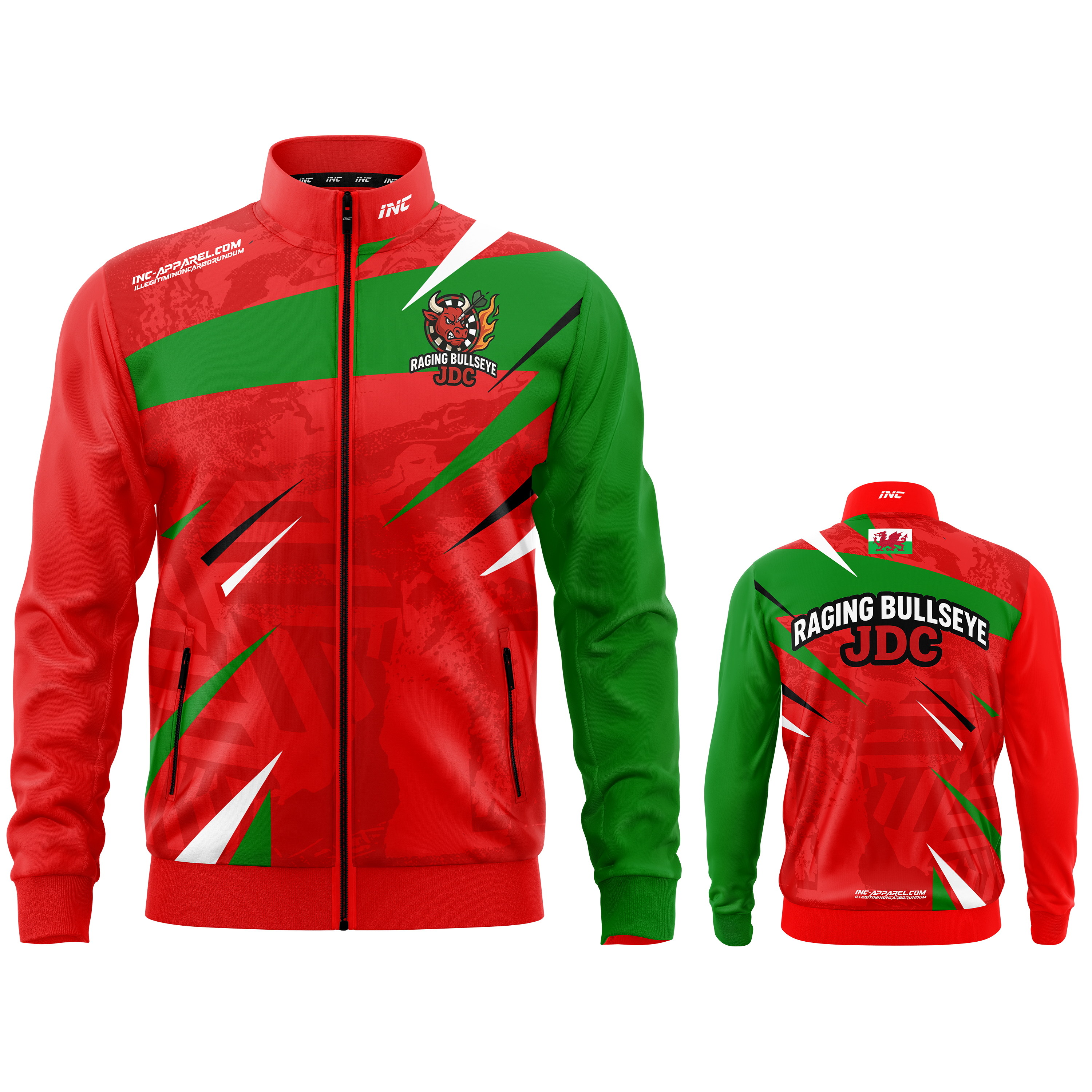 Official Raging Bullseye JDC Tournament Jacket from INC-APPAREL