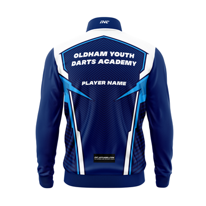 Oldham Youth Darts Academy Tournament Jacket – Back View | INC-APPAREL