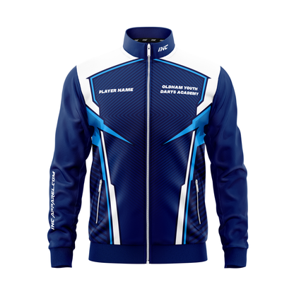 Oldham Youth Darts Academy Tournament Jacket – Front View | INC-APPAREL