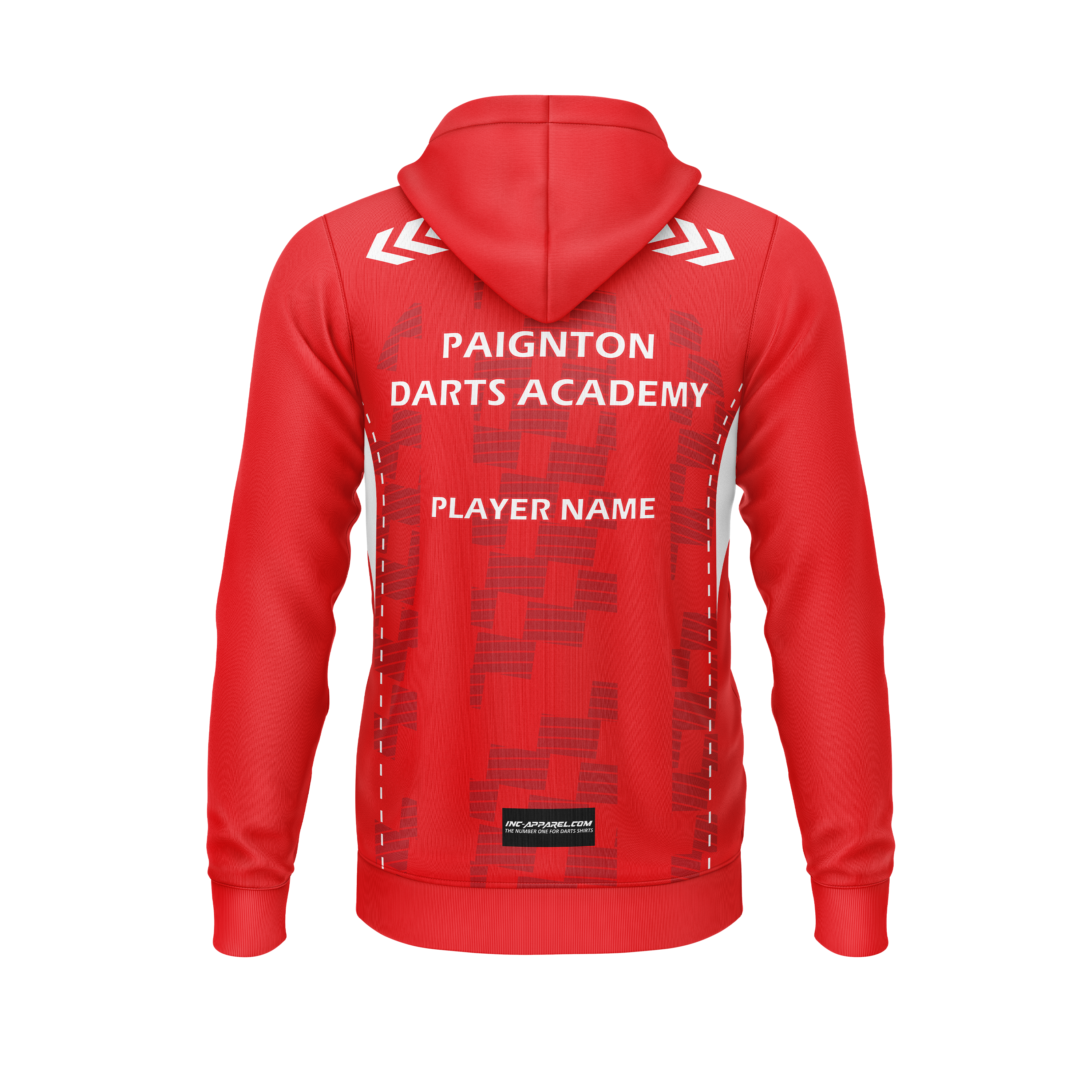 Paignton Darts Academy Hoodie – Back View | INC-APPAREL