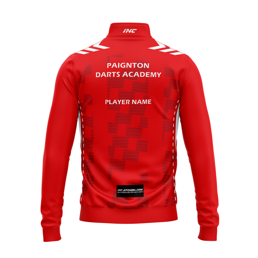 Paignton Darts Academy Quarter Zip Midlayer – Back View | INC-APPAREL
