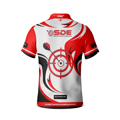 Senior Darts England Polo Match Shirt