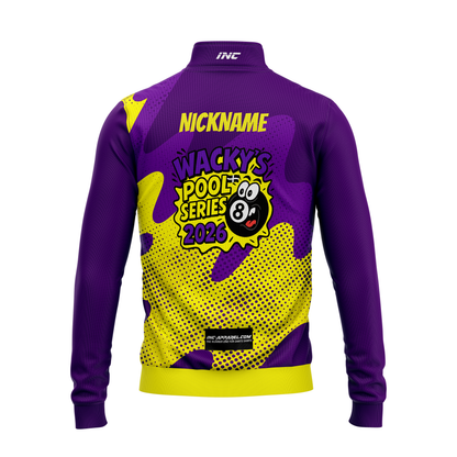Wackys Pool Series Quarter Zip Midlayer – Back View | INC-APPAREL