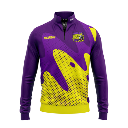 Wackys Pool Series Quarter Zip Midlayer – Front View | INC-APPAREL
