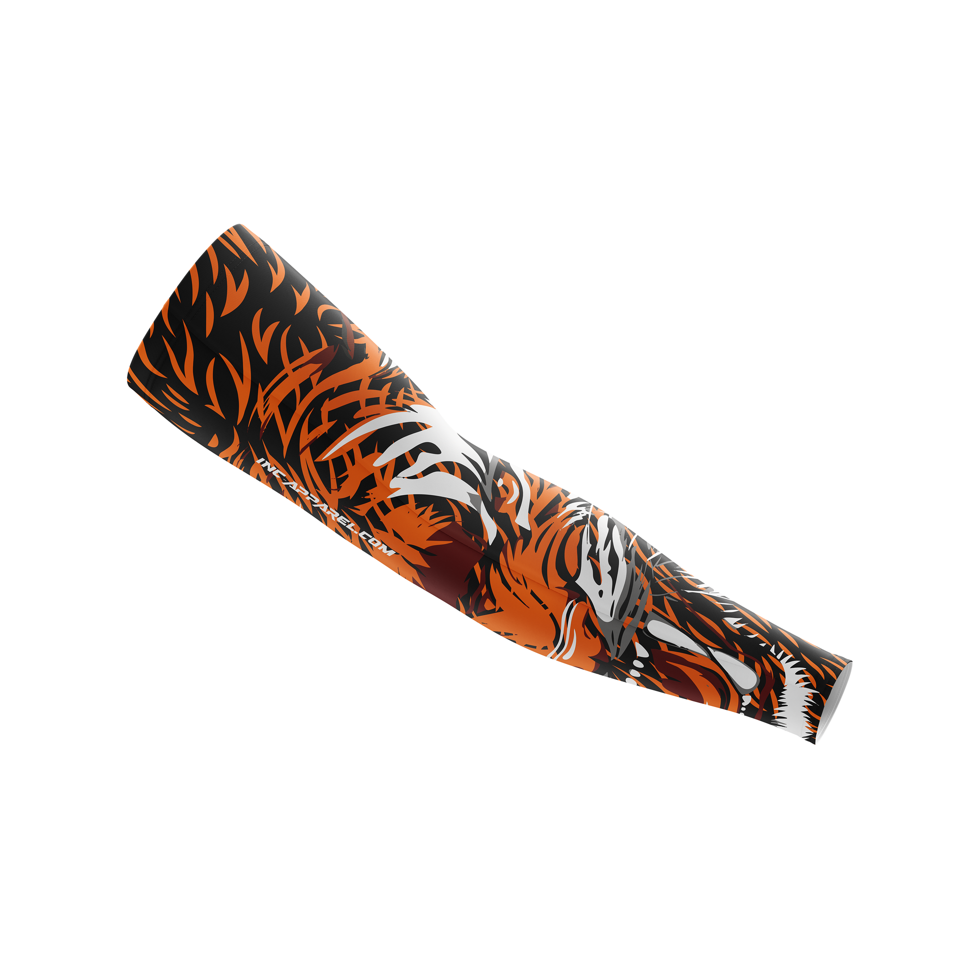 Alpha Fera Saeva tiger orange and black compression sleeve from INC-APPAREL