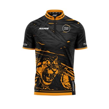 Front view of the Alpha Tigris Pro1 Darts Shirt From INC-APPAREL