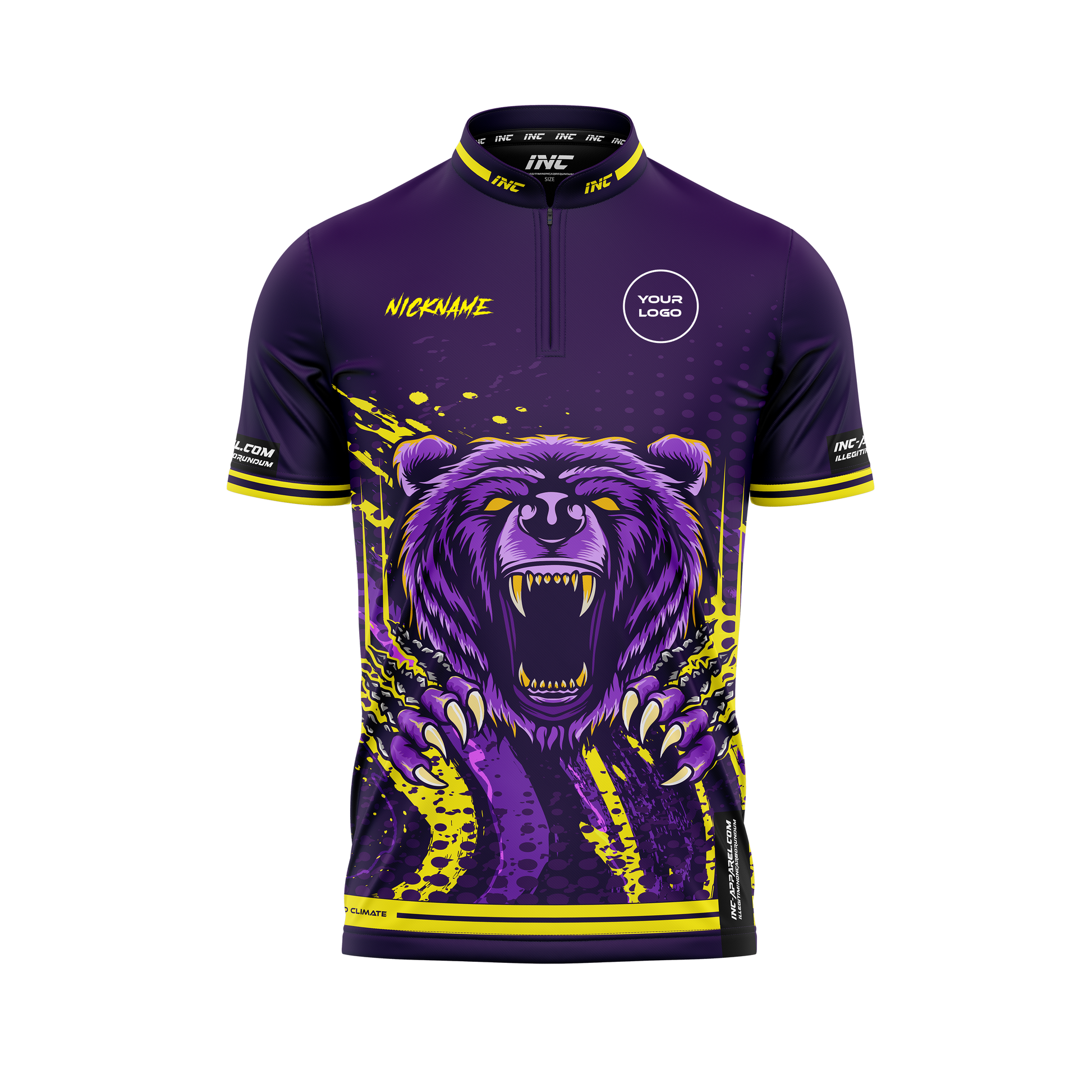 Front view of the Alpha Ursus Pro1 Darts Shirt from INC-APPAREL