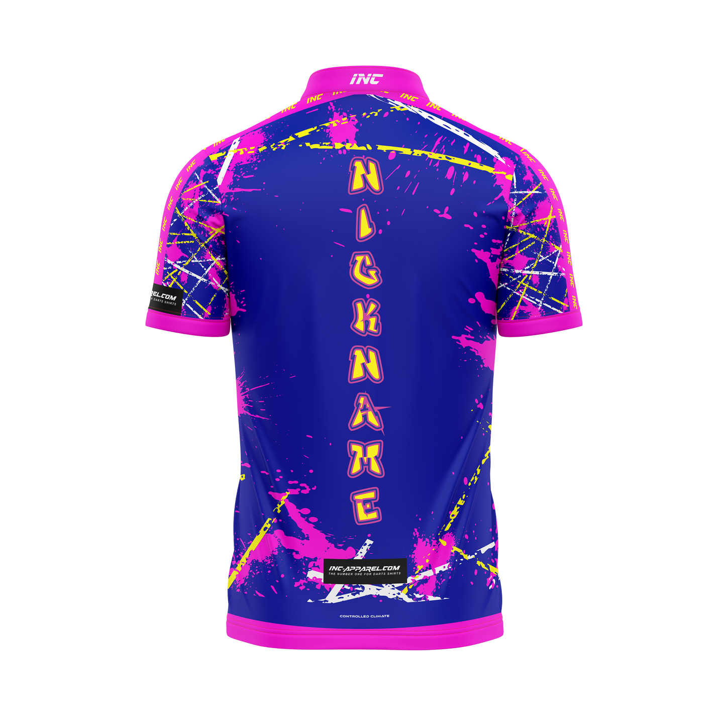 Anarchy Caeruleus Pro1 Darts Shirt – Back View | INC-APPAREL