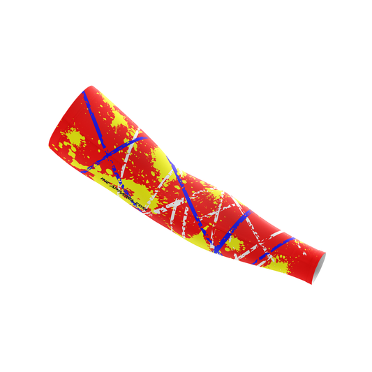 Anarchy Flavus red and yellow compression sleeve from INC-APPAREL
